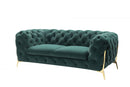 Divani Casa Quincey - Transitional Velvet Loveseat
