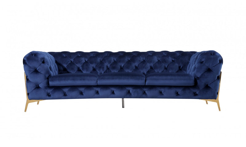 Divani Casa Quincey - Transitional Velvet Sofa