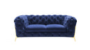 Divani Casa Quincey - Transitional Velvet Loveseat