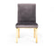 Modrest Reba Modern Velvet & Gold Dining Chair (Set of 2)