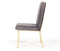 Modrest Reba Modern Velvet & Gold Dining Chair (Set of 2)