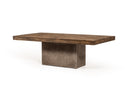 Modrest Renzo Modern Oak & Concrete Coffee Table