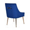 Modrest Castana Modern Velvet & Gold Dining Chair (Set of 2)