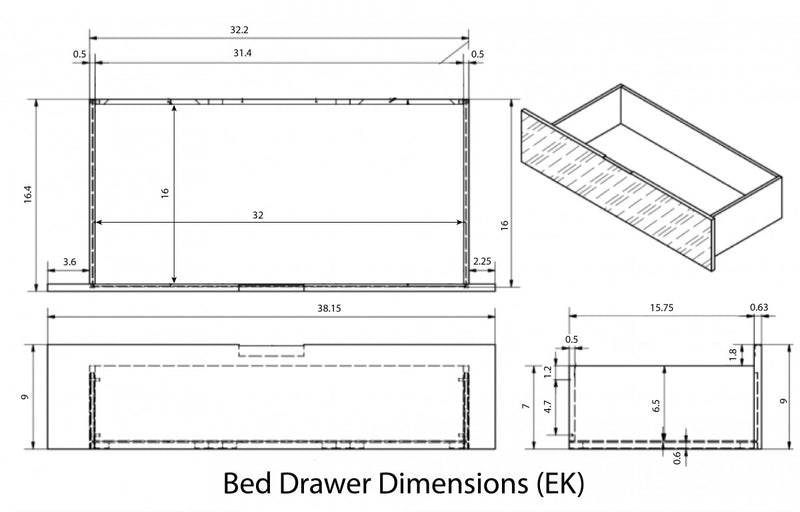 Modrest Roger - Mid-century Acacia Bed