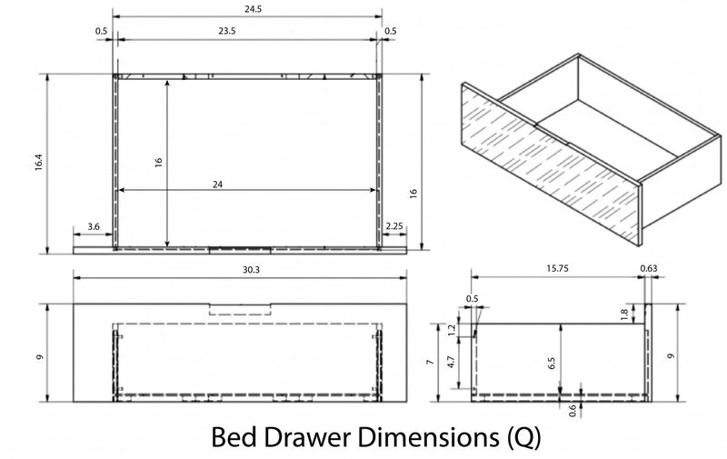 Modrest Roger - Mid-century Acacia Bed