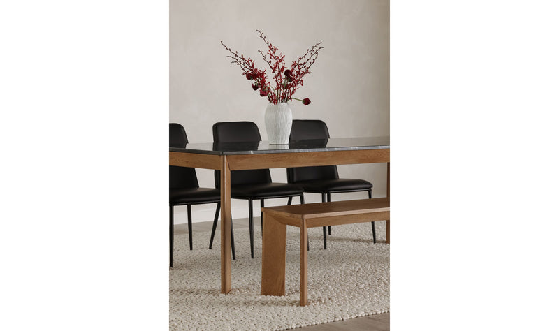 Angle Marble Large Rectangular Dining Table