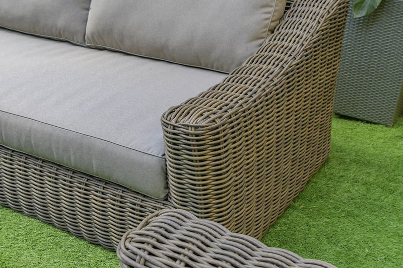 Renava Sapelo Outdoor Beige Wicker Sofa Set