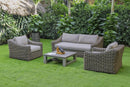 Renava Sapelo Outdoor Beige Wicker Sofa Set