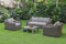 Renava Sapelo Outdoor Beige Wicker Sofa Set