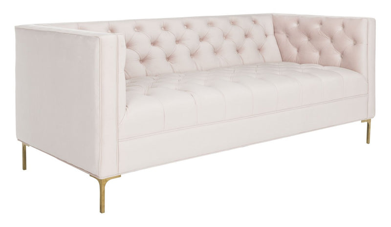 Vydia Velvet Tufted Sofa