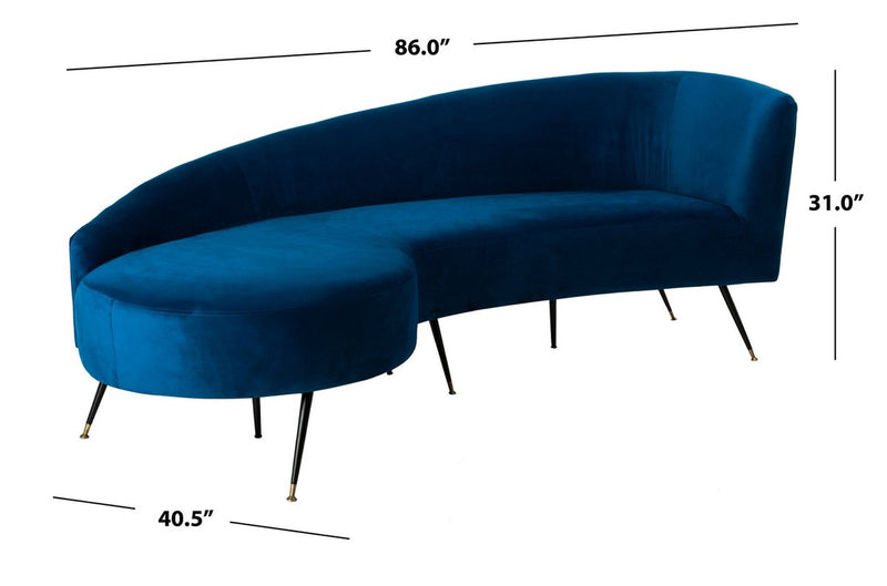 Evangeline Velvet  Parisian Sofa