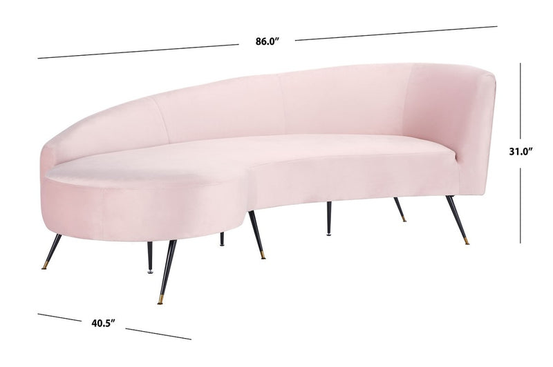 Evangeline Velvet  Parisian Sofa