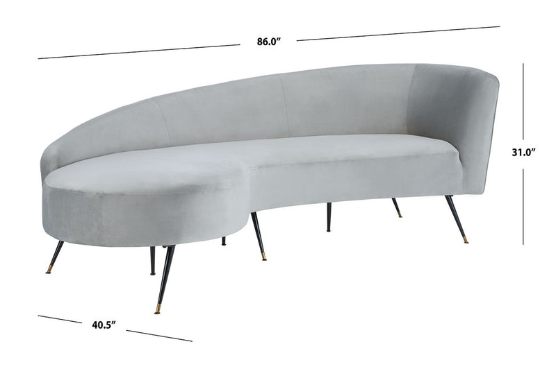Evangeline Velvet  Parisian Sofa