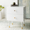 Neptune 2 Drawer  Side Table