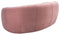 Alliya Channel  Tufted Curved Sofa  by Hollywood Glam