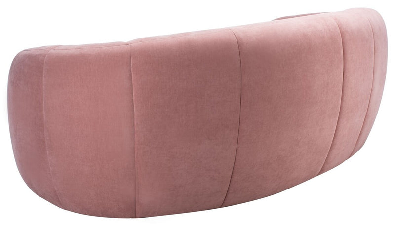 Alliya Channel  Tufted Curved Sofa  by Hollywood Glam