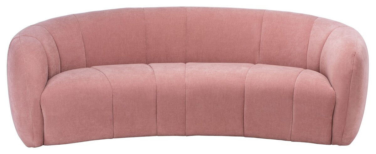 Alliya Channel  Tufted Curved Sofa