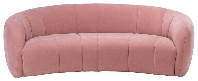 Alliya Channel  Tufted Curved Sofa  by Hollywood Glam