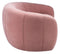 Alliya Channel  Tufted Curved Sofa  by Hollywood Glam