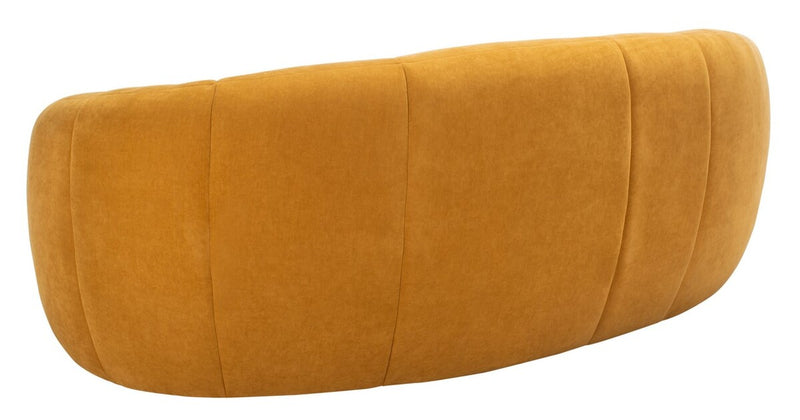 Alliya Channel  Tufted Curved Sofa  by Hollywood Glam