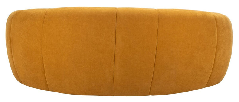 Alliya Channel  Tufted Curved Sofa  by Hollywood Glam