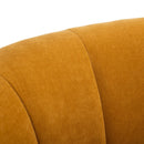 Alliya Channel  Tufted Curved Sofa  by Hollywood Glam