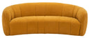 Alliya Channel  Tufted Curved Sofa  by Hollywood Glam