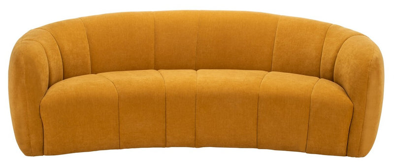Alliya Channel  Tufted Curved Sofa  by Hollywood Glam