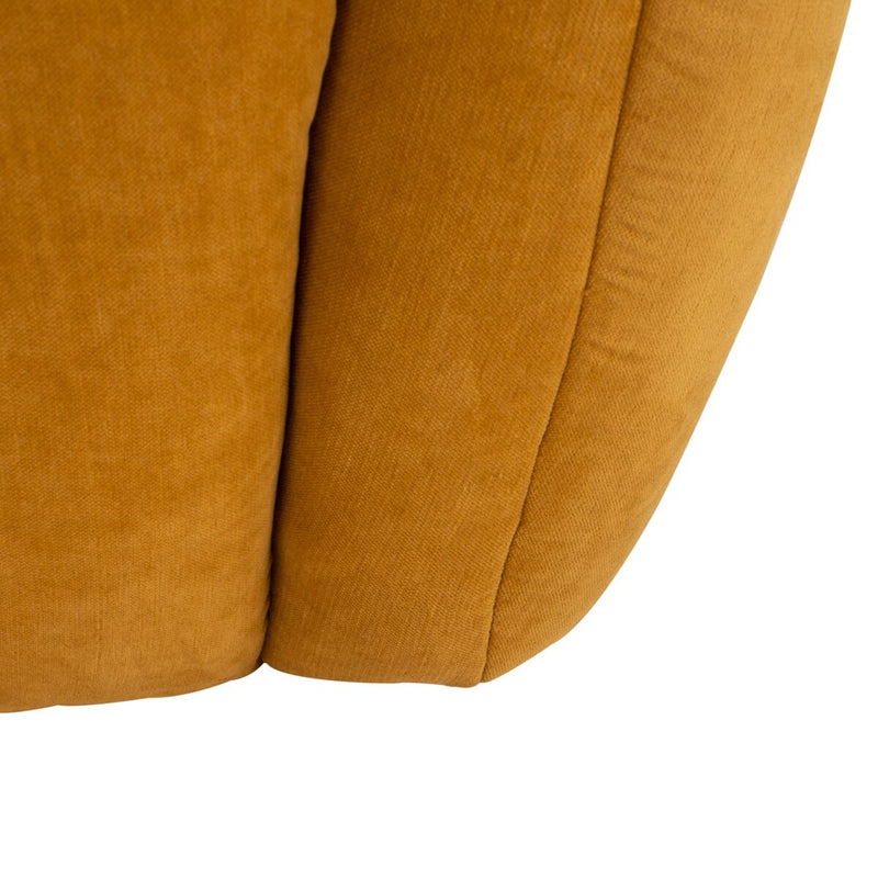 Alliya Channel  Tufted Curved Sofa  by Hollywood Glam