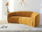 Alliya Channel  Tufted Curved Sofa  by Hollywood Glam