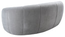 Alliya Channel  Tufted Curved Sofa  by Hollywood Glam