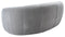 Alliya Channel  Tufted Curved Sofa  by Hollywood Glam