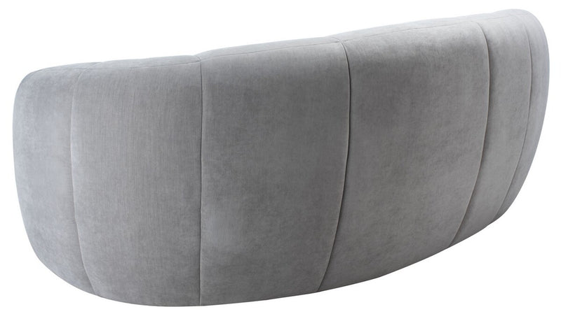 Alliya Channel  Tufted Curved Sofa  by Hollywood Glam