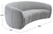 Alliya Channel  Tufted Curved Sofa  by Hollywood Glam