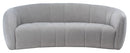 Alliya Channel  Tufted Curved Sofa  by Hollywood Glam
