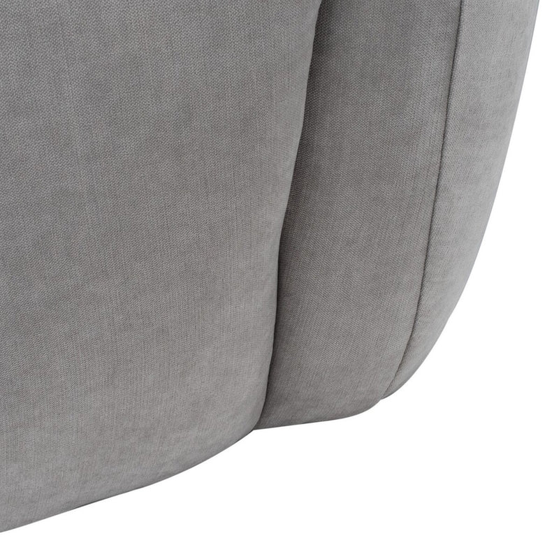 Alliya Channel  Tufted Curved Sofa  by Hollywood Glam