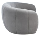 Alliya Channel  Tufted Curved Sofa  by Hollywood Glam