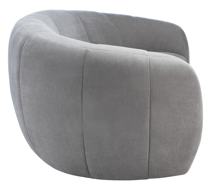 Alliya Channel  Tufted Curved Sofa  by Hollywood Glam