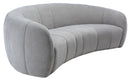 Alliya Channel  Tufted Curved Sofa  by Hollywood Glam