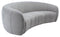 Alliya Channel  Tufted Curved Sofa  by Hollywood Glam