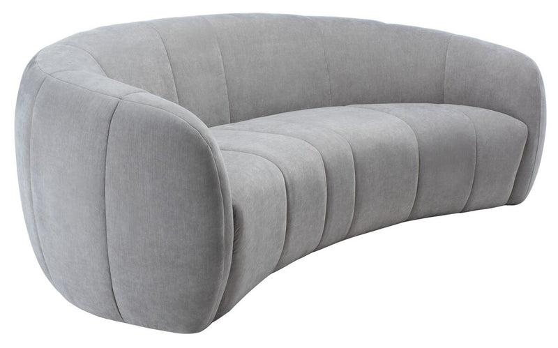 Alliya Channel  Tufted Curved Sofa  by Hollywood Glam