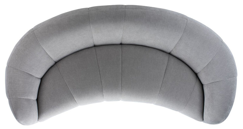 Alliya Channel  Tufted Curved Sofa  by Hollywood Glam