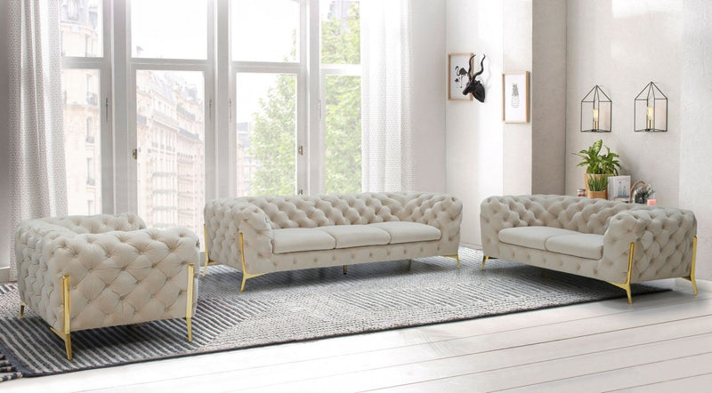 Divani Casa Sheila - Modern Fabric Sofa Set