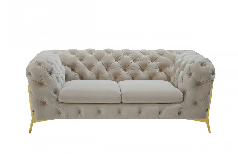 Divani Casa Sheila - Transitional Fabric Loveseat