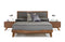 Nova Domus Soria Modern Grey & Walnut Bed