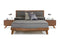 Nova Domus Soria Modern Grey & Walnut Bedroom Set by Hollywood Glam