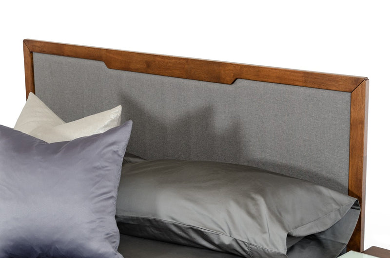 Nova Domus Soria Modern Grey & Walnut Bed