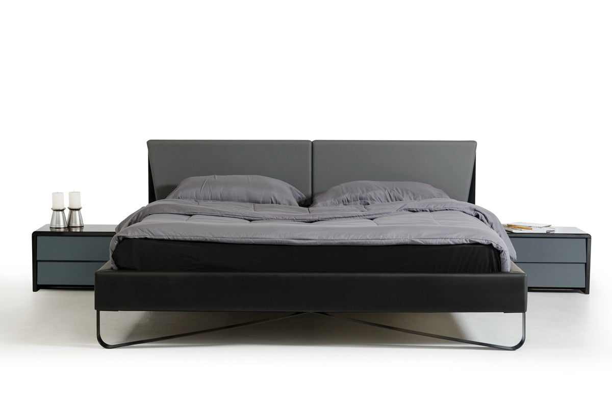 Nova Domus Stone Modern Grey & Black Bed