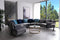Divani Casa Darla - Modern Velvet Curved Sectional Sofa