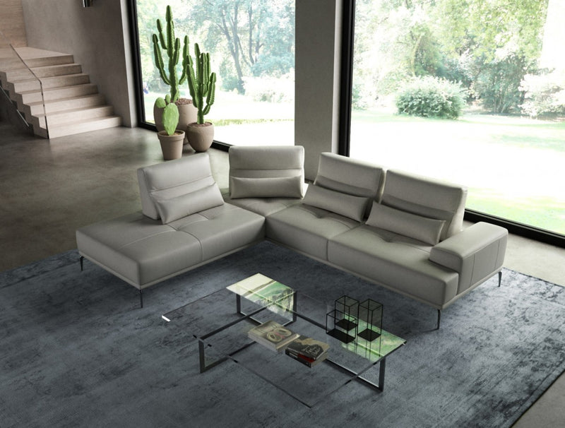 Coronelli Collezioni Sunset - Contemporary Italian Leather Left Facing Sectional Sofa